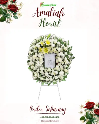 Krans Bunga Duka Cita di Gunawarman